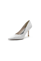 Stiletto Pointy Heels Lace Wedding Shoes - KissProm