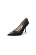 Stiletto Pointy Heels Lace Wedding Shoes - KissProm