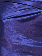 Dottie | Strapless Metallic Royal Blue Keyhole Ruched Tight Homecoming Dress