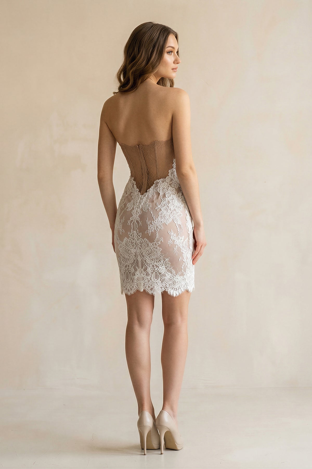 Detachable Floral Princess A-Line Boho Lace Wedding Dress Elegant Chic Detachable Floral Princess A-Line Boho Lace Wedding Dress Elegant Chic