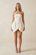Strapless Tulip Hem Corset Wedding Dress in Ivory - KissProm Wedding Dresses