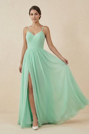 Sweetheart A - Line Chiffon Bridesmaid Dress - KissProm Bridesmaid Dresses