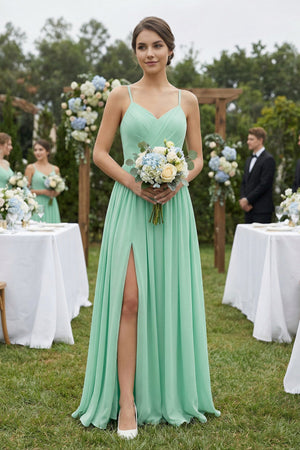 Sweetheart A - Line Chiffon Bridesmaid Dress - KissProm Bridesmaid Dresses