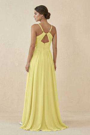 Sweetheart A - Line Chiffon Bridesmaid Dress in Buttercup - KissProm Bridesmaid Dresses