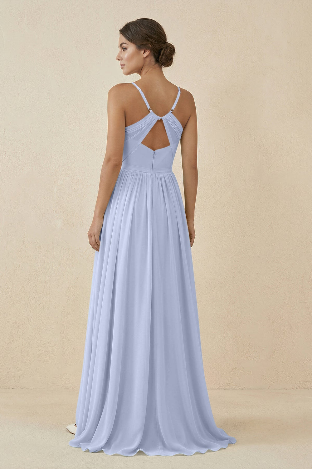 Sweetheart A - Line Chiffon Bridesmaid Dress in Ice - KissProm Bridesmaid Dresses