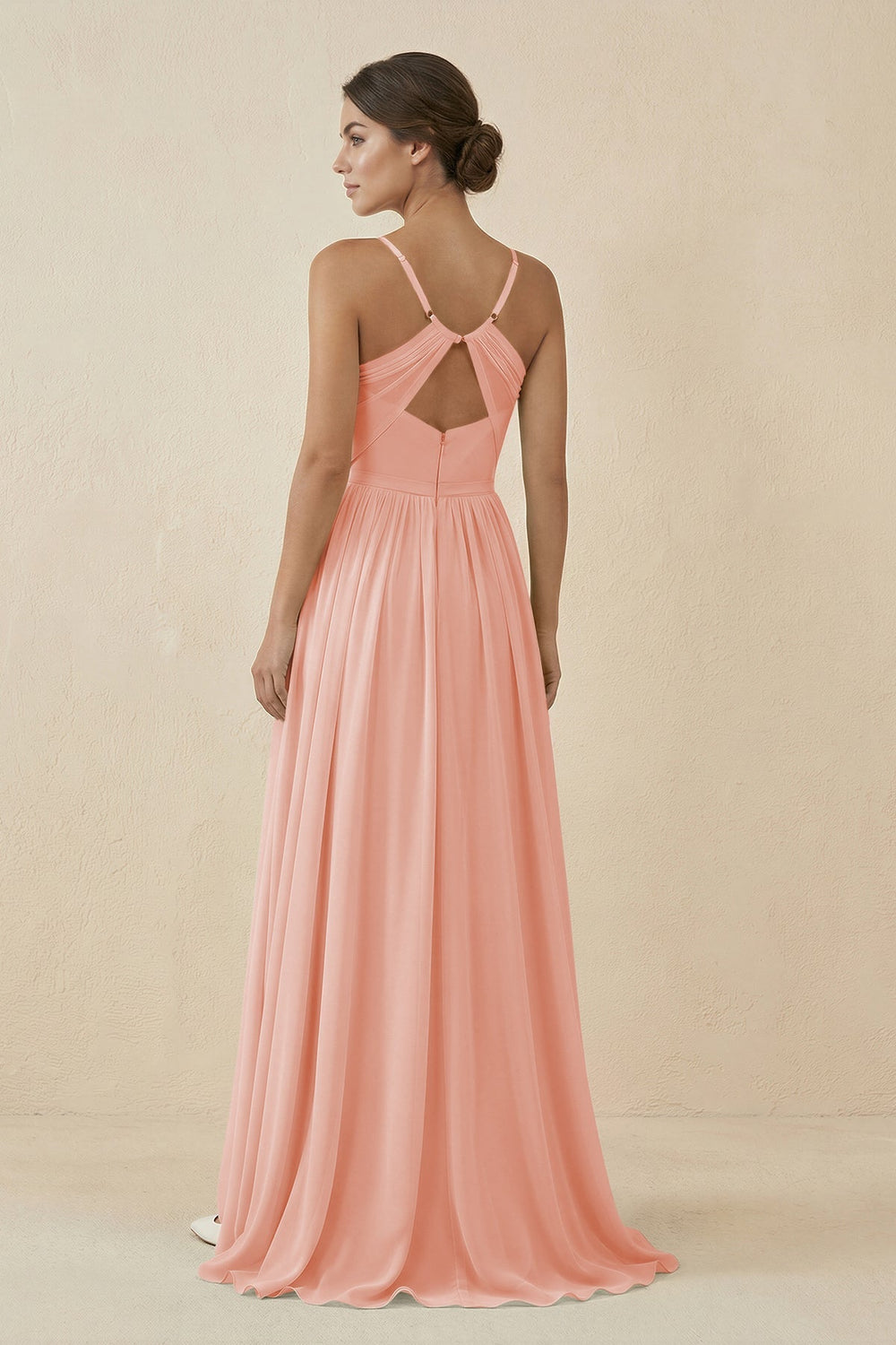 Sweetheart A - Line Chiffon Bridesmaid Dress in Rose Petal - KissProm Bridesmaid Dresses