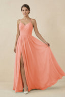 Sweetheart A - Line Chiffon Bridesmaid Dress in Rosette - KissProm Bridesmaid Dresses