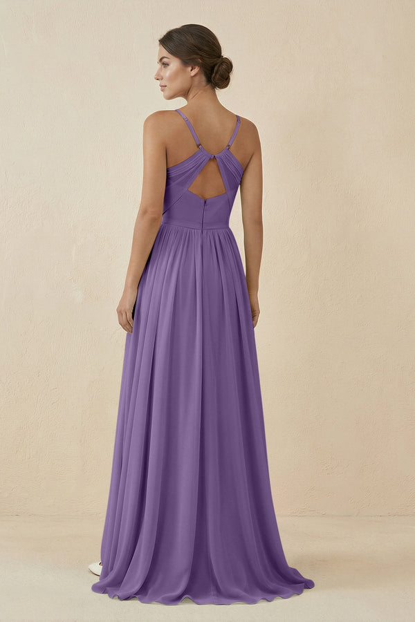 Sweetheart A - Line Chiffon Bridesmaid Dress in Tahiti - KissProm Bridesmaid Dresses