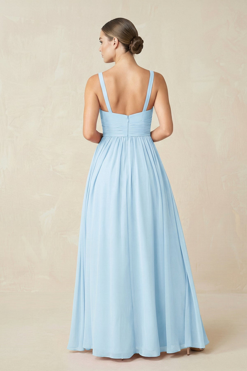 Sweetheart A - Line Chiffon Bridesmaid Dress with Slit - KissProm Bridesmaid Dresses
