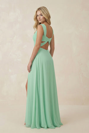 Sweetheart A - Line Chiffon Long Bridesmaid Dress - KissProm Bridesmaid Dresses