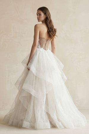 Detachable Floral Princess A-Line Boho Lace Wedding Dress Elegant Chic Sweetheart Court Train Ball Gown – Wedding Dresses by KissProm | Available at KissProm