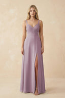 Sweetheart A - Line Pleated Chiffon Bridesmaid Dress in Dusk - KissProm Bridesmaid Dresses