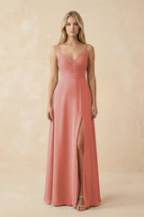 Sweetheart A - Line Pleated Chiffon Bridesmaid Dress in Mulberry - KissProm Bridesmaid Dresses