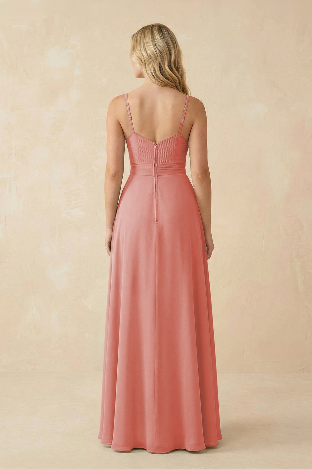 Sweetheart A - Line Pleated Chiffon Bridesmaid Dress in Mulberry - KissProm Bridesmaid Dresses