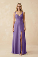 Sweetheart A - Line Pleated Chiffon Bridesmaid Dress in Tahiti - KissProm Bridesmaid Dresses