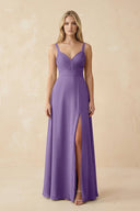 Sweetheart A - Line Pleated Chiffon Bridesmaid Dress in Tahiti - KissProm Bridesmaid Dresses