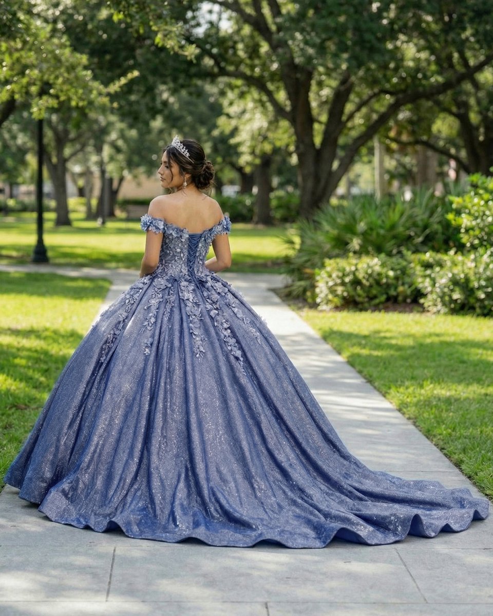 Sweetheart A Line Off-the-shoulder Quinceanera Dresses with 3D Flower Sweetheart A Line Off-the-shoulder Quinceanera Dresses with 3D Flower