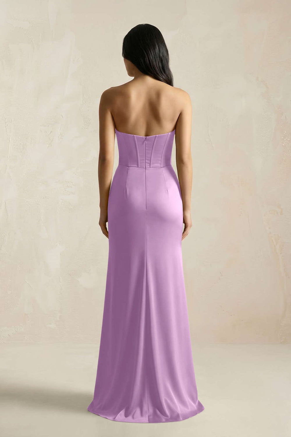 Sweetheart Corset Ruched Bridesmaid Dress in Vintage Mauve - KissProm Bridesmaid Dresses