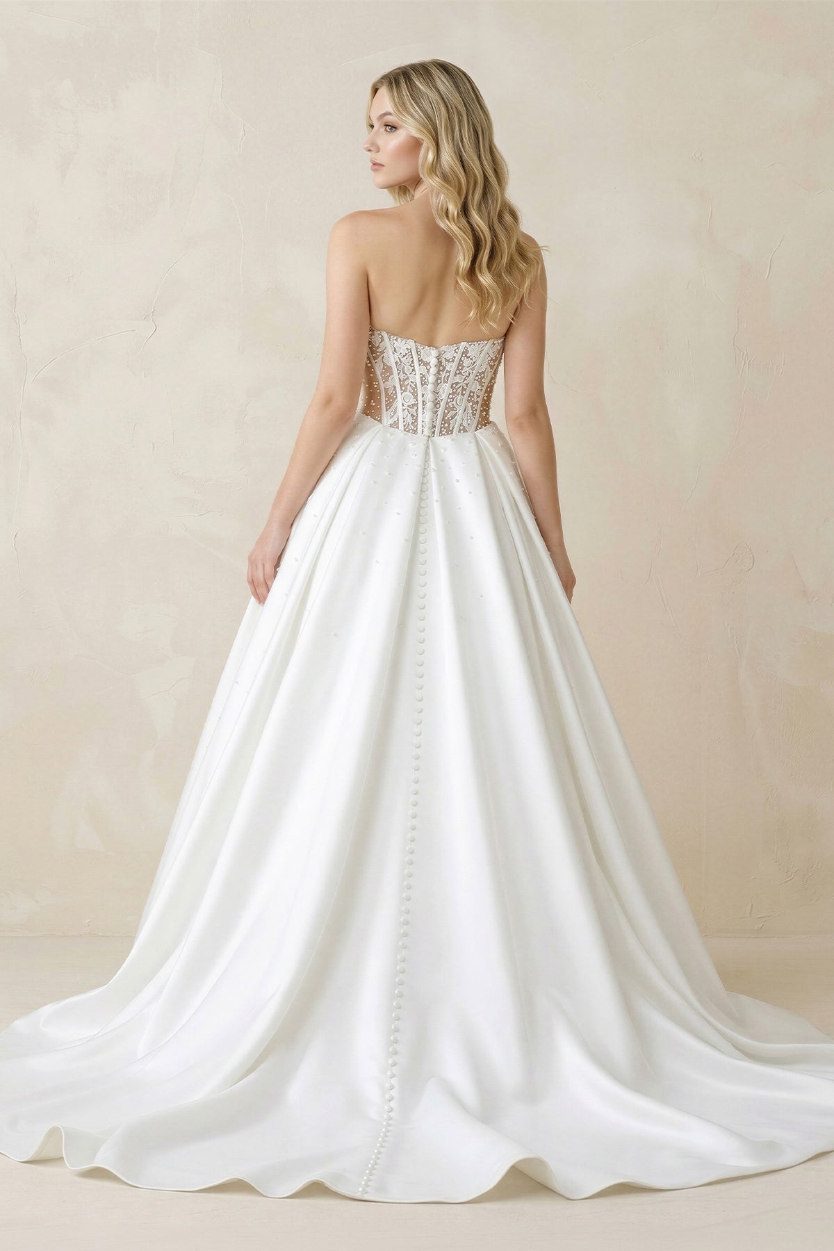 corset dress pattern SIMETO Satin Wedding Corset – Tesoro Si! main image 0