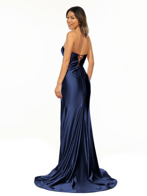 Abby | Sweetheart Fuchsia Pleated Mermaid Long Prom Dress