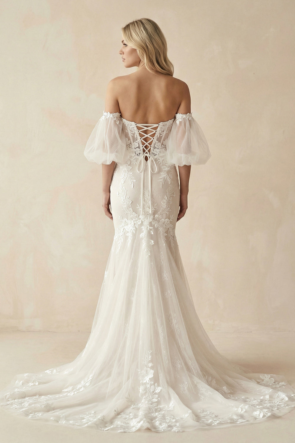 Charming Mermaid Sweetheart Lace Wedding Dresses with Appliques