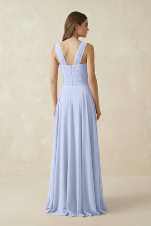 Sweetheart Pleated A - Line Chiffon Bridesmaid Dress in Ice - KissProm Bridesmaid Dresses