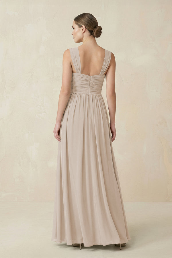 Sweetheart Pleated Chiffon A - Line Bridesmaid Dress in Frost - KissProm Bridesmaid Dresses