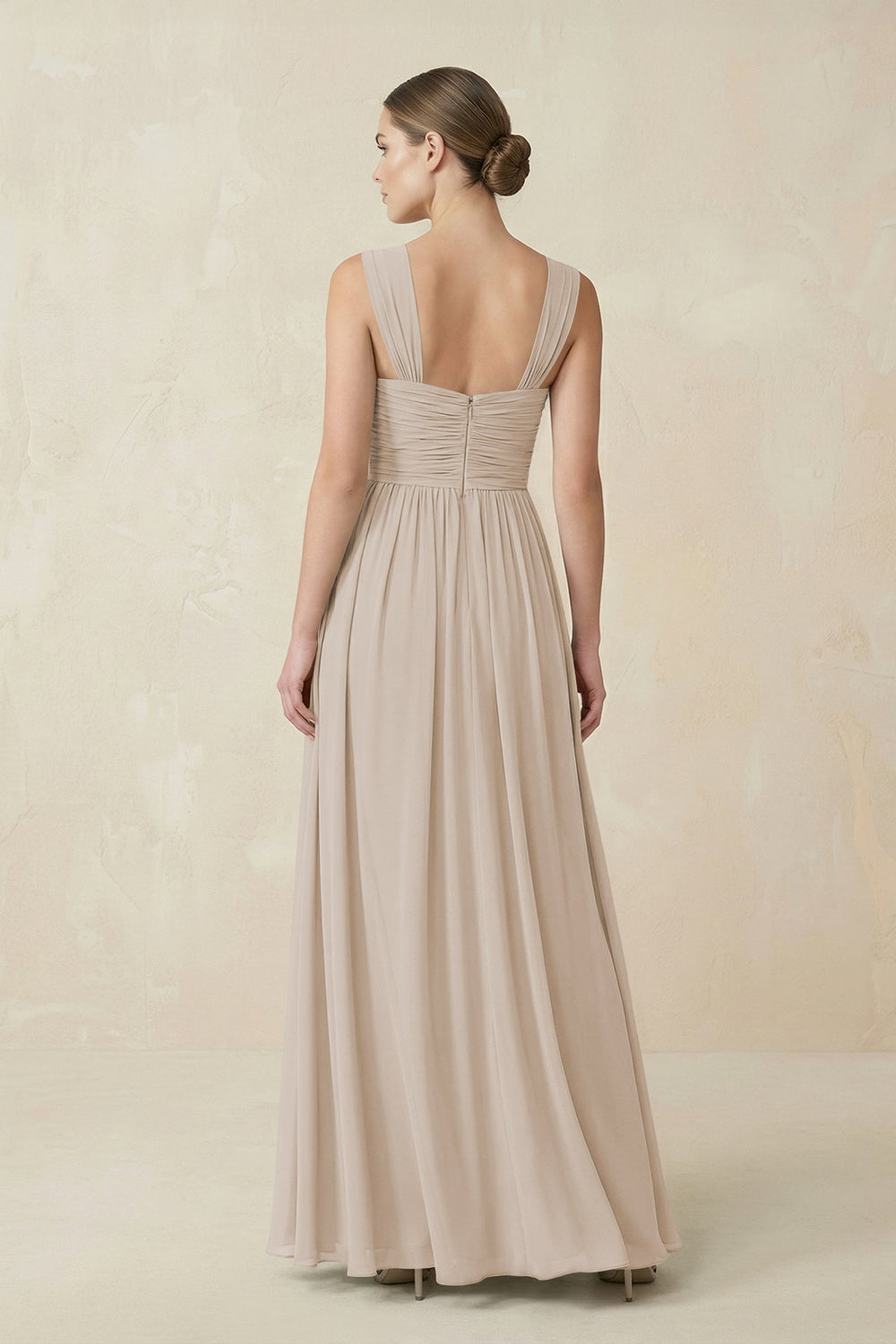 Sweetheart Pleated Chiffon A - Line Bridesmaid Dress in Frost - KissProm Bridesmaid Dresses