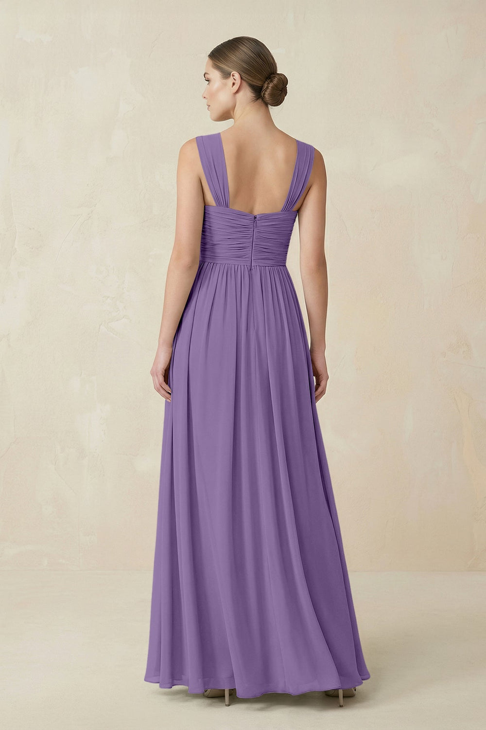 Sweetheart Pleated Chiffon A - Line Bridesmaid Dress in Tahiti - KissProm Bridesmaid Dresses