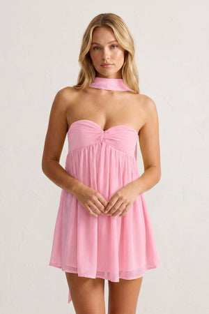 Pink Sweetheart Ruched A-Line Chiffon Homecoming Dress (3) | KISSPROM