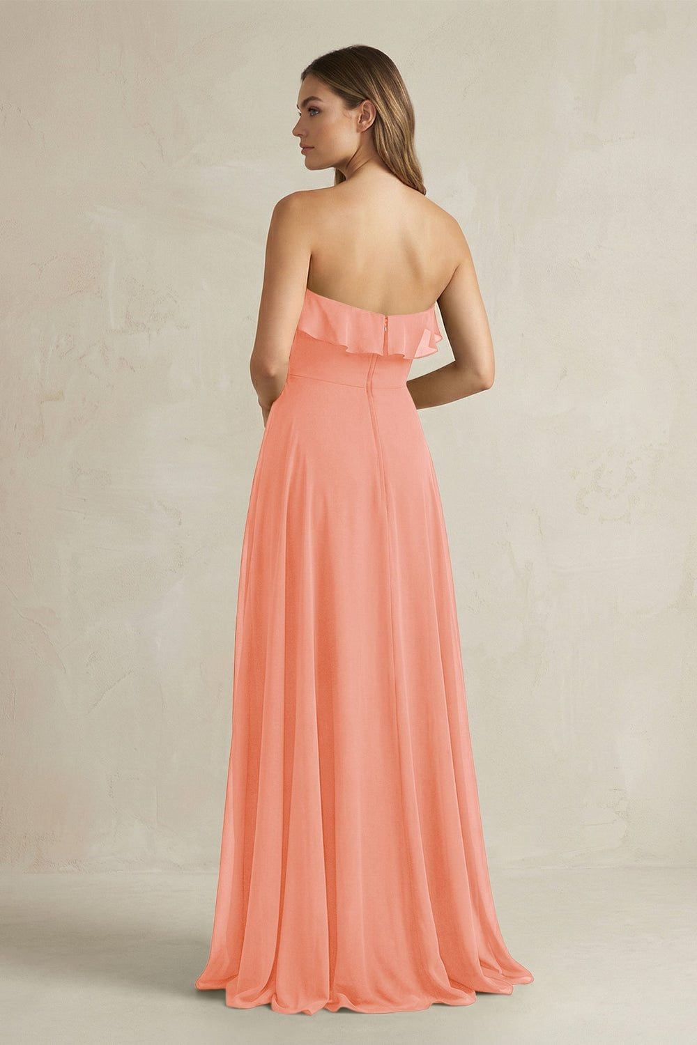 Sweetheart Ruffled A - Line Chiffon Bridesmaid Dress in Rosette - KissProm Bridesmaid Dresses
