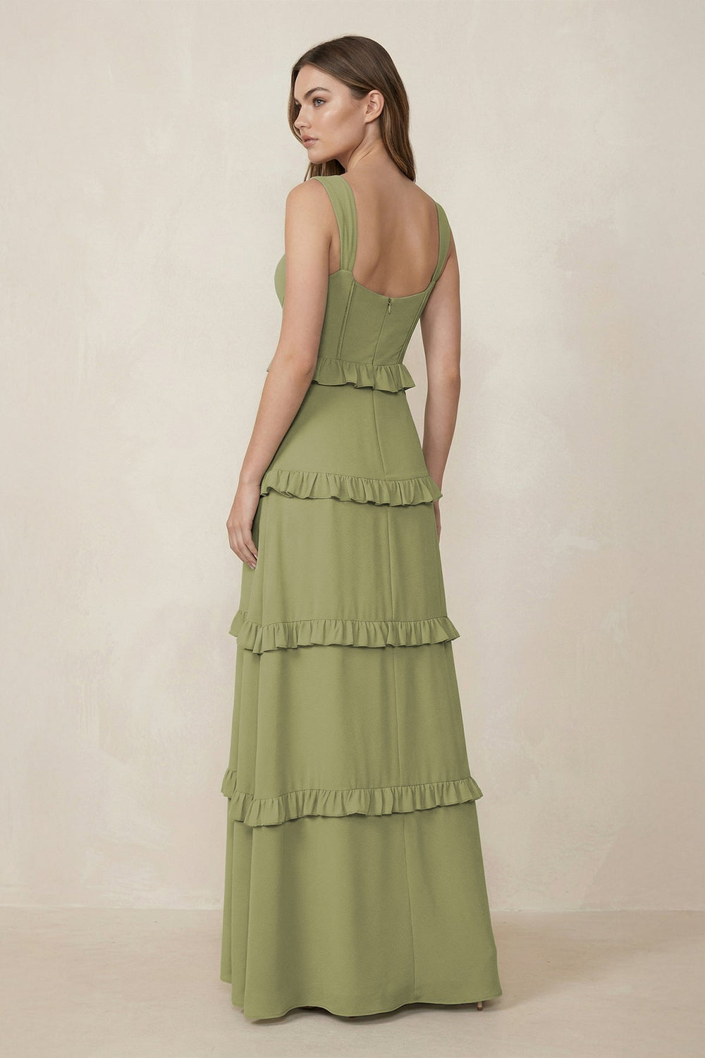 Sweetheart Tiered A - Line Chiffon Bridesmaid Dress - KissProm Bridesmaid Dresses
