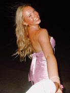 Talyra | Pink - Strapless A Line Short Homecoming Dress With Keyhole