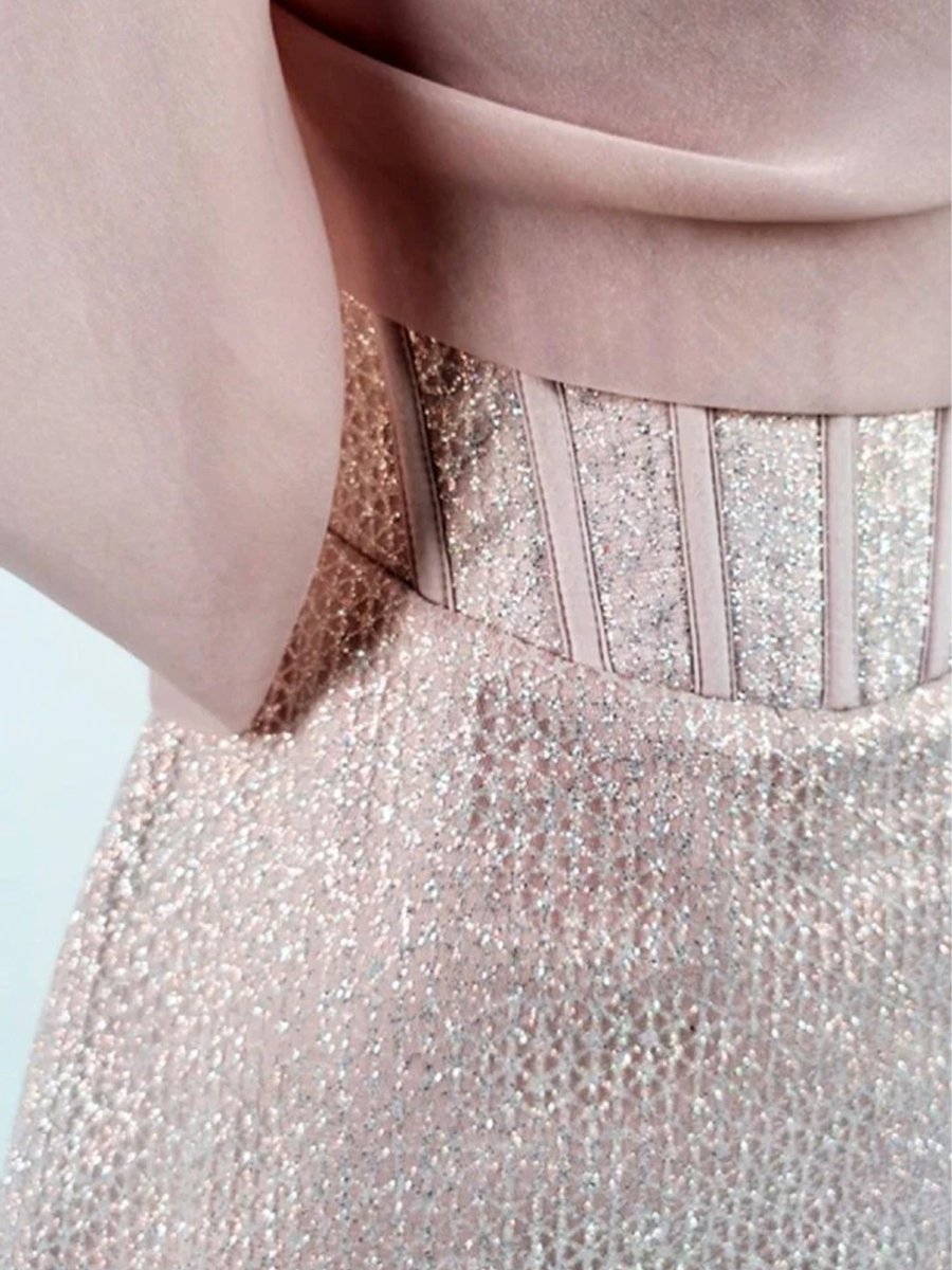 Tanith | Pink - A Line Off The Shoulder Corset Short Homecoming Dresses