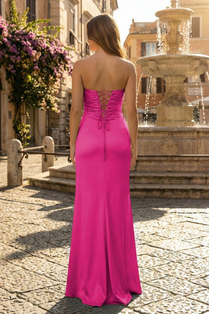 Sweetheart Aqua Blue Sheath Long Prom Dresses - KissProm