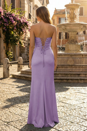 Sweetheart Aqua Blue Sheath Long Prom Dresses - KissProm