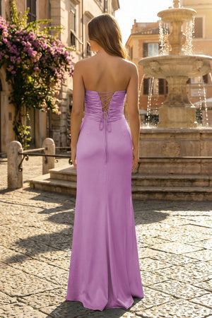 Sweetheart Aqua Blue Sheath Long Prom Dresses - KissProm