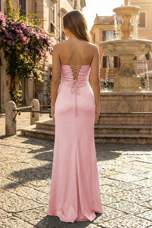 Sweetheart Aqua Blue Sheath Long Prom Dresses - KissProm