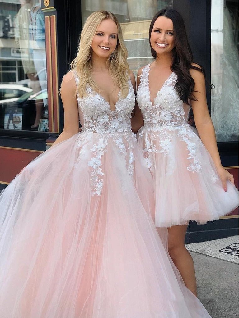 Turquoise Lace Applique Ball Gown Long Ball Gowns Quinceanera Dress Turquoise / 2