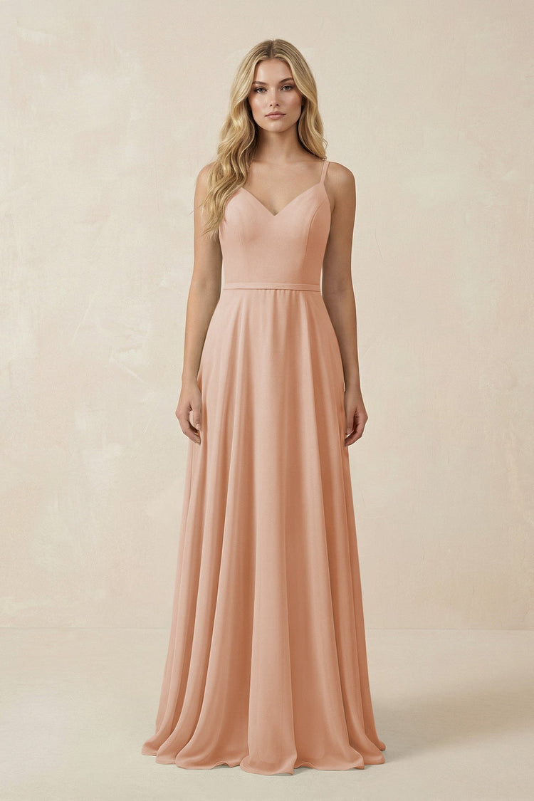 pink champagne colored bridesmaid dresses KissProm while the ruched bodice Size:UK 8 (Buy Now) Ruffle Slip Dress | striped dresses