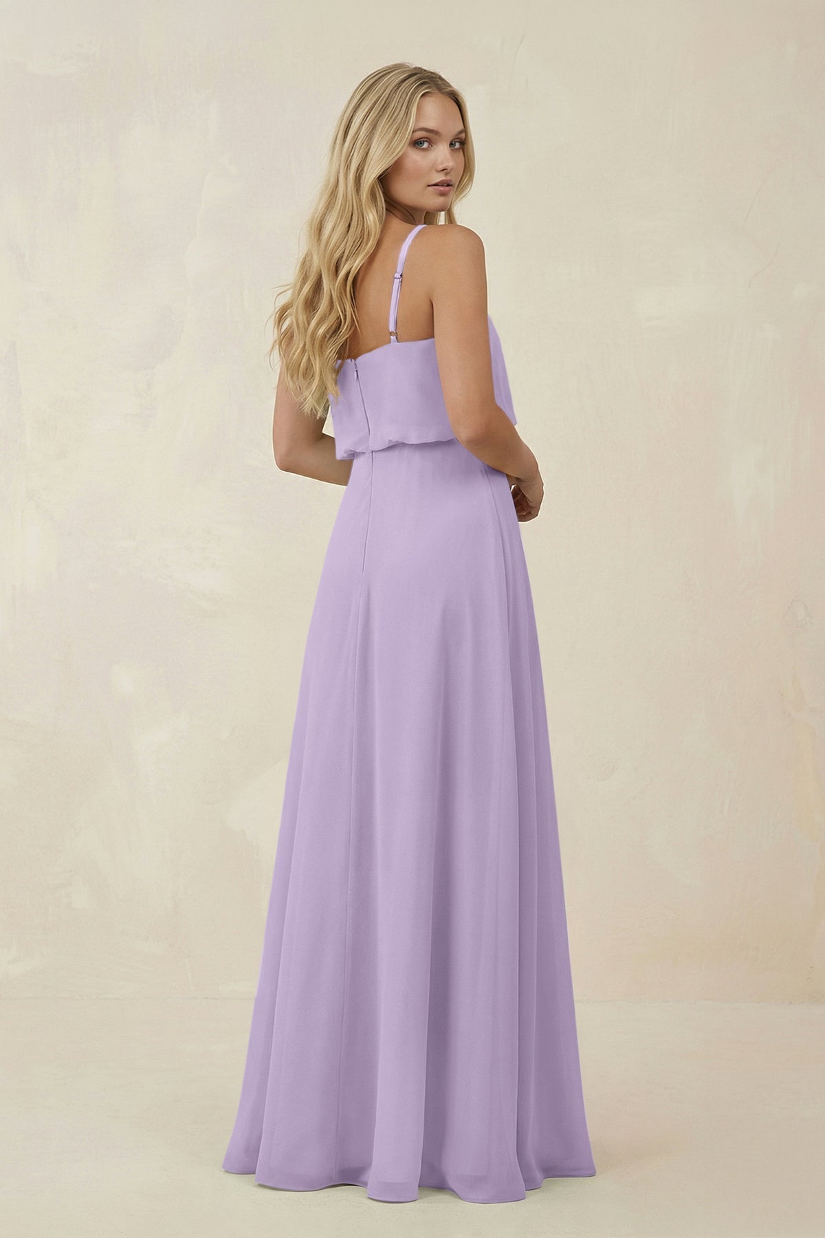 lavender chiffon dress Sweetheart Neck Lace Long Prom Dresses, Party Dresses, MP795 No stretch Lavender Bridesmaid Dress Chiffon Size