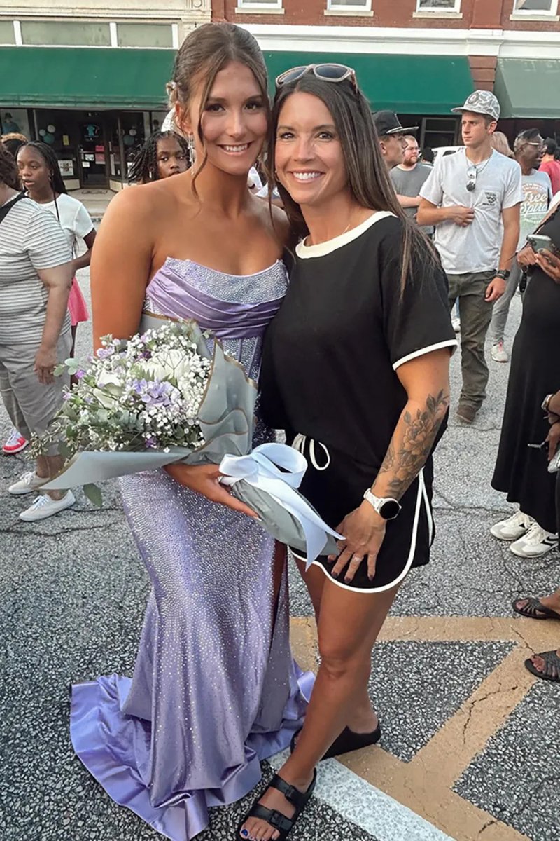 KissProm-Valles Lilac Strapless Satin Beaded Mermaid Long Prom Dresses With Slit