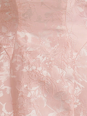 Vanille | Pink - Strapless Satin A Line Homecoming Dress With Bowknot