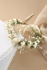 Vintage Boho Artificial Wedding Flowers Crown - KissProm