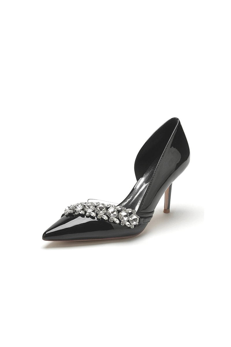 Wedding High Heels with Rhinestone - KissProm
