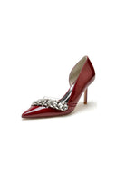 Wedding High Heels with Rhinestone - KissProm