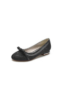 Lace Flats Sandal with Bow Bridal - KissProm
