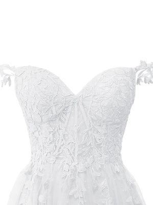 Mona | A Line Sweetheart Mint Appliques Short Homecoming Dresses