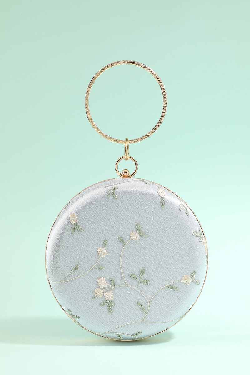 White Embroidery Handbag - KissProm