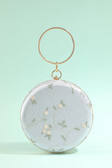 White Embroidery Handbag - KissProm